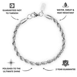 Silver Rope Bracelet 5mm - USP's - VIRAGE London, 40100001020507