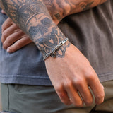 Silver Figaro Chain & Bracelet Set 5mm - VIRAGE London, 70040001020525