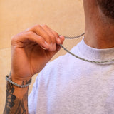Silver Rope Chain & Bracelet Set 5mm - VIRAGE London, 70030001020525