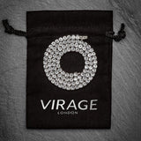 Iced Tennis Chain White Gold 3mm Focus - VIRAGE London, 10060002030418