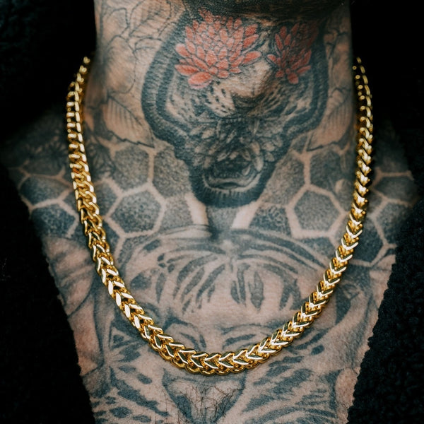Men's Franco Chains | 18K Gold & Silver | VIRAGE London