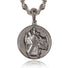 Gun Metal St Christopher Pendant - VIRAGE London