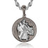 Gun Metal & Silver St Christopher Pendant - VIRAGE London