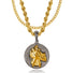 Gun Metal & Gold St Christopher X Cuban Set - VIRAGE London, 2122