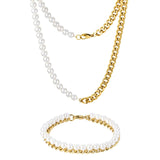Gold Pearl x Cuban Set - VIRAGE London
