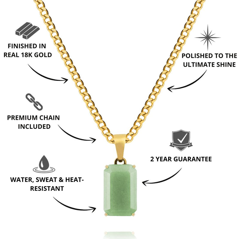 Gold Aventurine Pendant - USPs - VIRAGE London