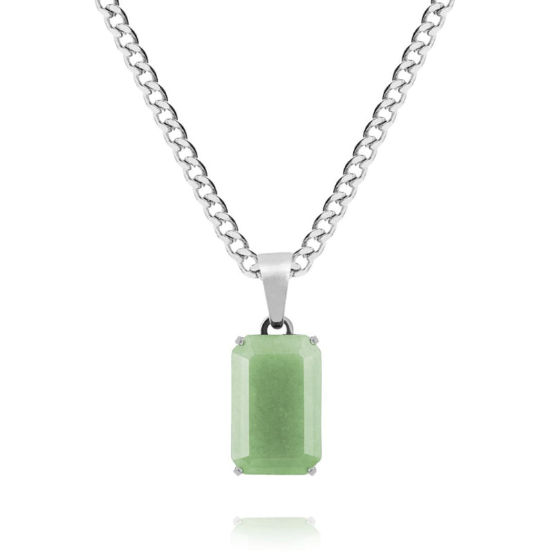 Silver Aventurine Pendant - VIRAGE London