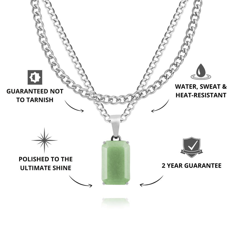Silver Aventurine x Cuban Set - USPs - VIRAGE London