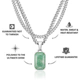 Silver Aventurine x Cuban Set - VIRAGE London