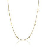 Beaded Ball Necklace Gold - VIRAGE London
