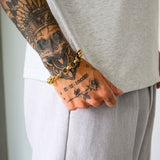Belcher Bracelet Gold 12mm - VIRAGE London, 40100001011207