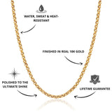 Belcher Chain Gold 3mm - USP's - VIRAGE London, 10100001010318