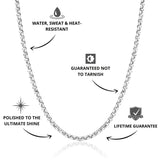 Belcher Chain Silver 3mm - USP's - VIRAGE London, 10100001021018