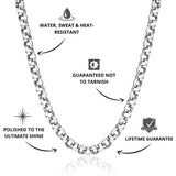 Belcher Chain Silver 8mm - USP's - VIRAGE London, 10100001020818