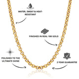 Belcher Chain Gold 5mm - USP's - VIRAGE London, 10100001010518