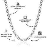 Belcher Chain Silver 8mm - USP's - VIRAGE London, 10100001020818