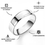 Silver Bevelled Ring - USPs - VIRAGE London