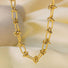 Chunky Knot Link Chain Necklace Gold - VIRAGE London