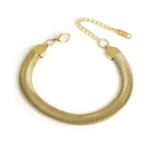 Chunky Snake Bracelet Gold - VIRAGE London