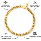 Gold Cuban Bracelet 5mm - USP's - VIRAGE London, 40010001010507