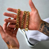 Gold Cuban Chain 14mm - VIRAGE London, 10010001011418