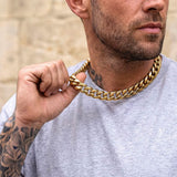 Gold Cuban Set 14mm - VIRAGE London, 70010001011425