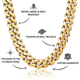 Gold Cuban Chain 14mm - VIRAGE London - USPs, 10010001011418