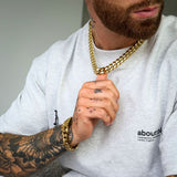 Gold Cuban Set 14mm - VIRAGE London, 70010001011425