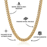 Cuban Chain Gold 8mm - USP's - VIRAGE London, 10010001010818