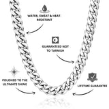 Cuban Chain Silver 12mm - USP's - VIRAGE London, 10010001021218