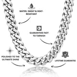 Silver Cuban Chain 14mm - VIRAGE London - USPs, 10010001021418