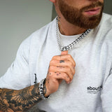 Silver Cuban Chain 14mm - VIRAGE London, 10010001021418
