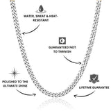 Cuban Chain Silver 5mm - USP's - VIRAGE London, 10010001020518