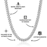 Cuban Chain Silver 8mm - USP's - VIRAGE London, 10010001020818