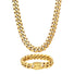 Gold Cuban Set 14mm - VIRAGE London, 70010001011425