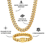 Gold Cuban Set 14mm - VIRAGE London - USPs