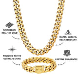 Gold Cuban Set 14mm - VIRAGE London - USPs, 70010001011425