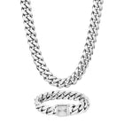 Silver Cuban Set Silver 14mm - VIRAGE London