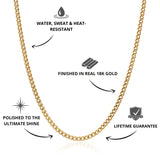 Curb Chain Gold 2mm - USP's - VIRAGE London, 10050001010218