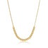 Dainty Beaded Ball Necklace Gold - VIRAGE London