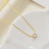 Dainty Sparkle Pendant Necklace Gold - VIRAGE London