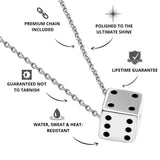 Silver Dice Pendant - USPs - VIRAGE London