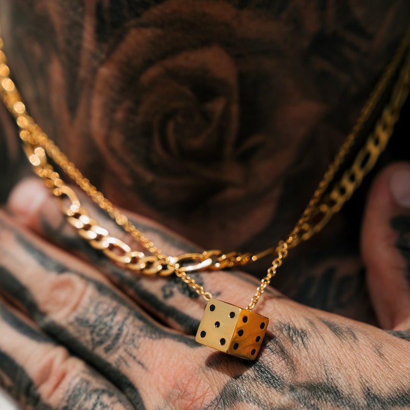 Gold Dice Pendant - VIRAGE London