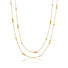 Double Beaded Necklace Gold - VIRAGE London