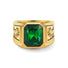 Gold Emerald Statement Ring - VIRAGE London, 5061034731686