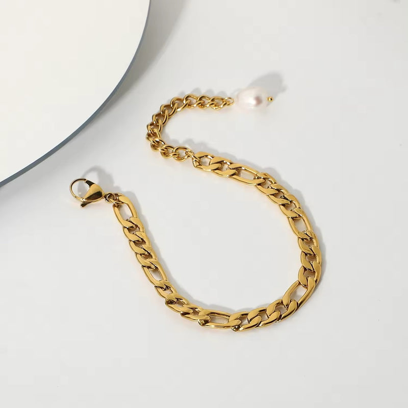 Figaro Bracelet Gold - VIRAGE London