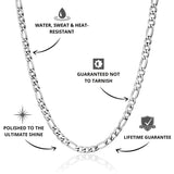 Figaro Chain Silver 3mm - USP's - VIRAGE London, 10040001020318