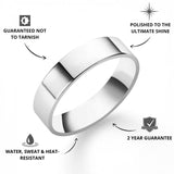 Silver Flat Band Ring - USPs - VIRAGE London
