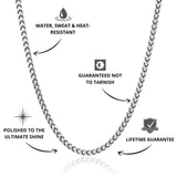 Franco Chain Silver 3mm - USP's - VIRAGE London, 10090001020318
