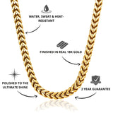Franco Chain Gold 8mm - USP's - VIRAGE London, 10090001010818